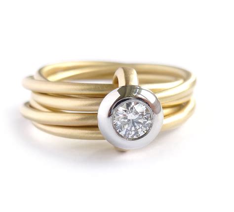 designer gold rings|contemporary gold rings.